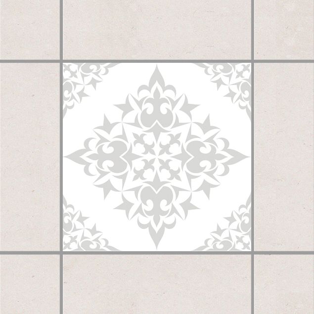 køkken dekorationer Tile Pattern White Light Grey
