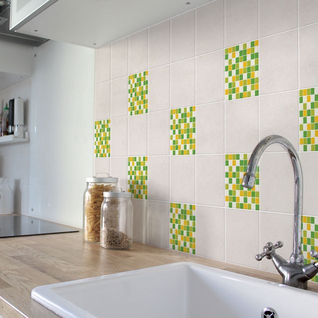 Flise klistermærker mønstre Mosaic Tiles Autumn Set