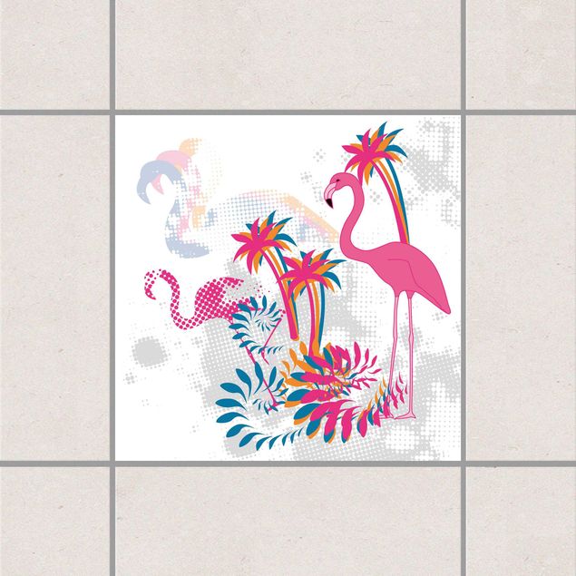 køkken dekorationer Dance Of The Flamingos