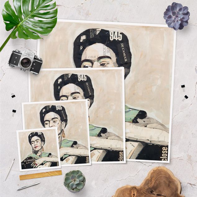 Plakater Frida Kahlo - Collage No.4