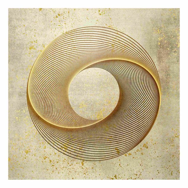 Billeder Andrea Haase Line Art Circling Spirale Gold