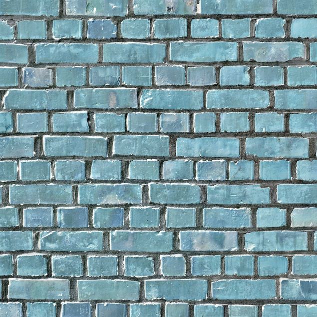 Selvklæbende folier turkis Brick Tiles Turquoise