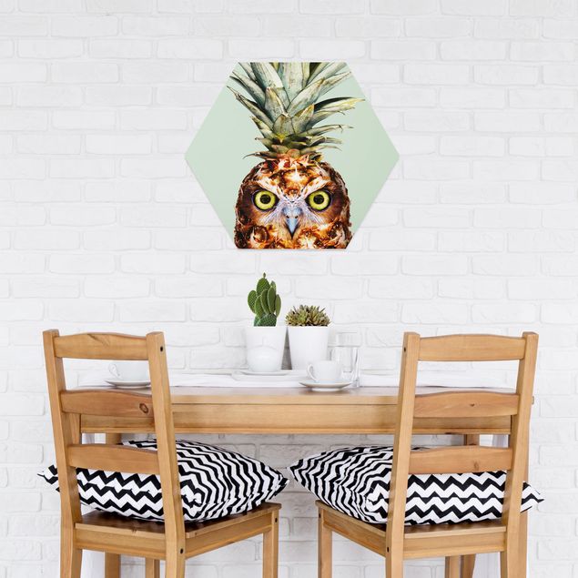 Billeder kunsttryk Pineapple With Owl