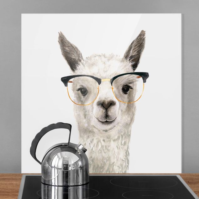 køkken dekorationer Hip Lama With Glasses I