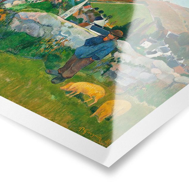 Plakater landskaber Paul Gauguin - The Swineherd