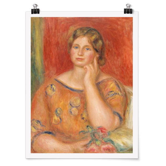 Plakater kunsttryk Auguste Renoir - Mrs. Osthaus
