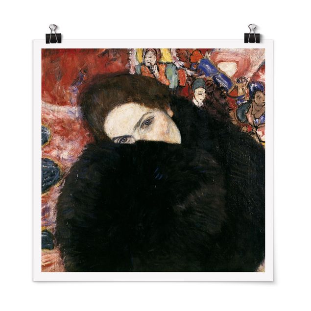Kunst stilarter Gustav Klimt - Lady With A Muff