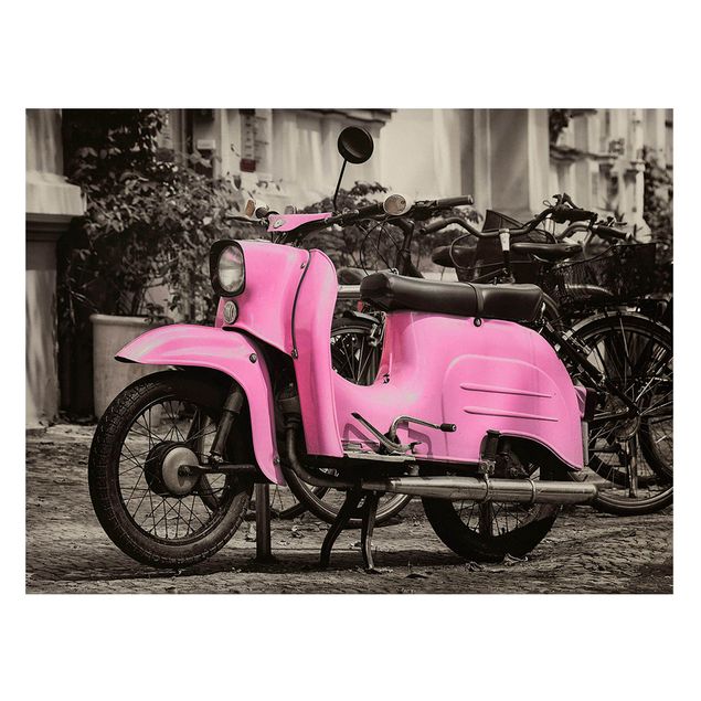 Billeder kunsttryk Pink Scooter