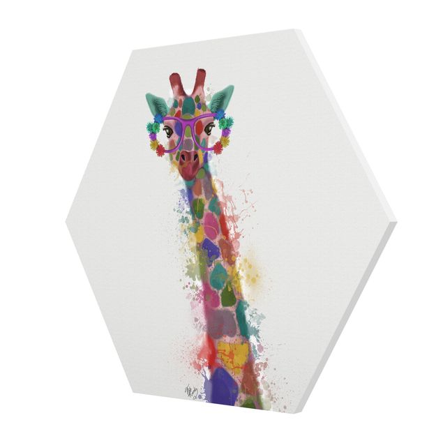 Billeder farvet Rainbow Splash Giraffe