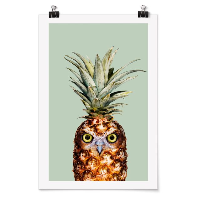 Plakater dyr Pineapple With Owl