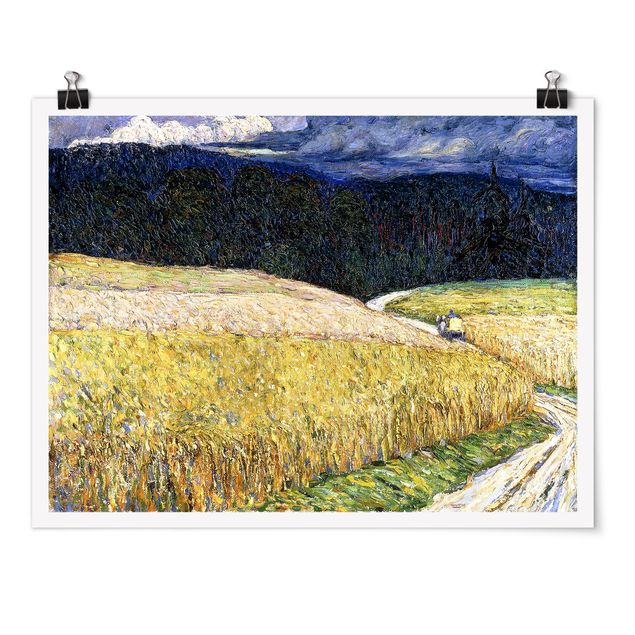 Billeder landskaber Wassily Kandinsky - Kallmünz - Thunderstorm (The Stagecoach)