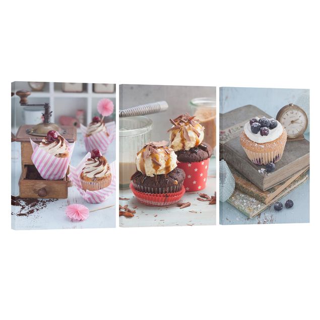 Billeder retro Vintage Cupcakes with topping