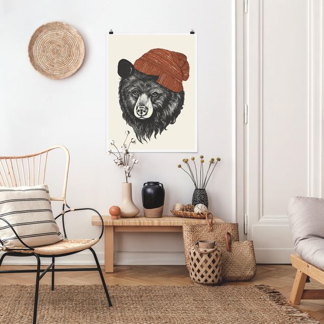 Billeder bjørne Illustration Bear With Red Cap Drawing