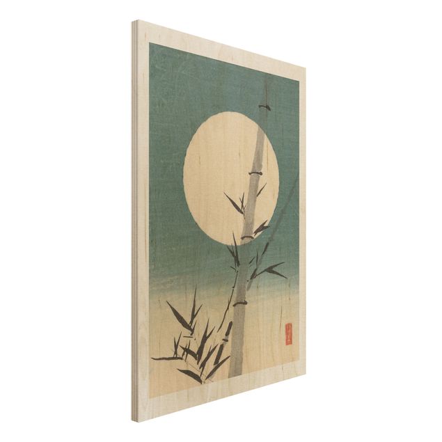 køkken dekorationer Japanese Drawing Bamboo And Moon