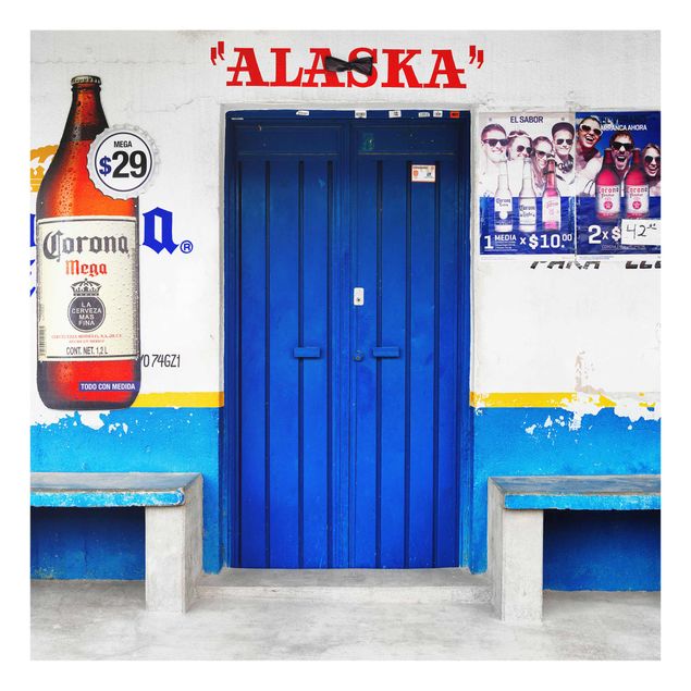 Glasbilleder arkitektur og skyline Alaska Blue Bar