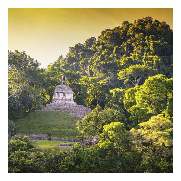 Glasbilleder landskaber Mayan Ruins