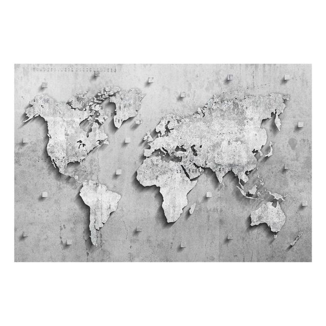Billeder Concrete World Map