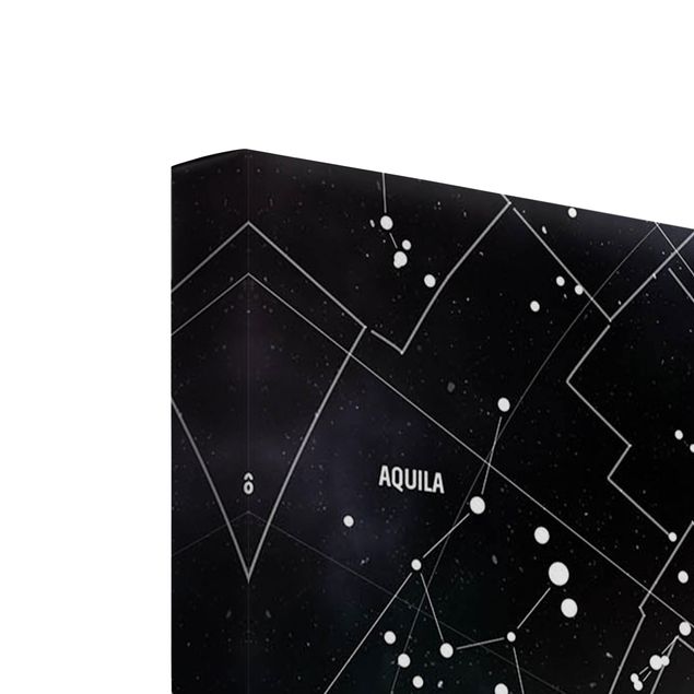 Lærredsbilleder Stellar Constellation Map Galactic Nebula