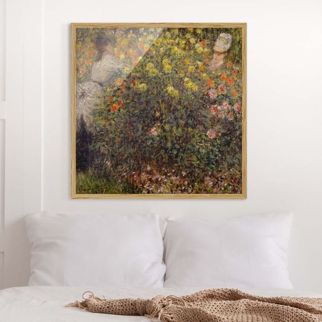 Kunst stilarter impressionisme Claude Monet - Two Ladies in the Flower Garden
