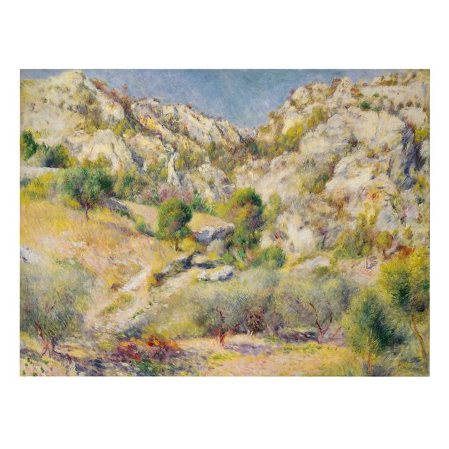 Billeder bjerge Auguste Renoir - Rock At Estaque