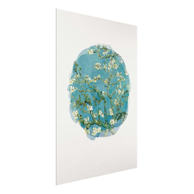 Kunst stilarter pointillisme WaterColours - Vincent Van Gogh - Almond Blossom