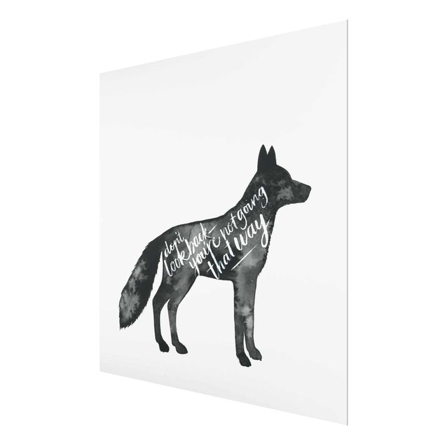 Glas magnettavla Animals With Wisdom - Fox