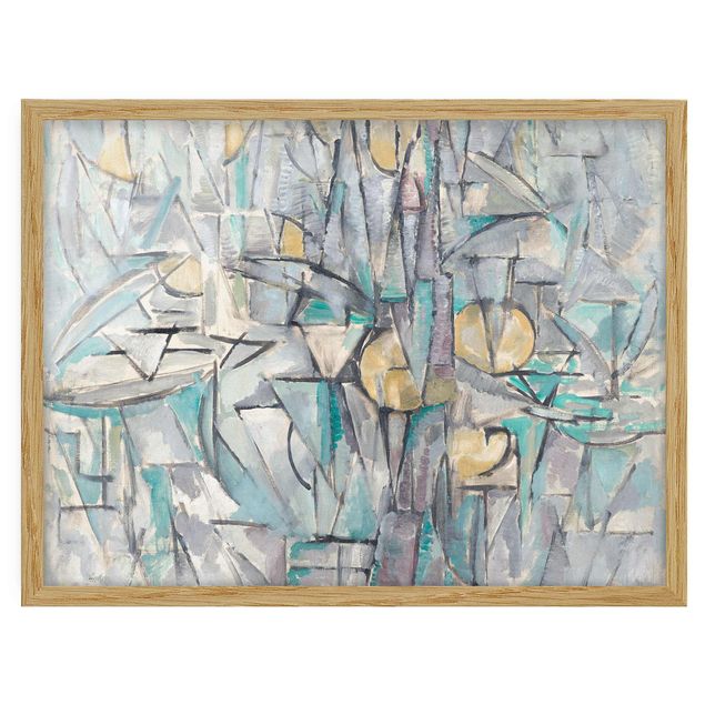 Indrammede plakater abstrakt Piet Mondrian - Composition X