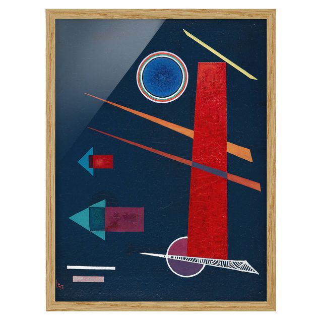 Indrammede plakater abstrakt Wassily Kandinsky - Powerful Red