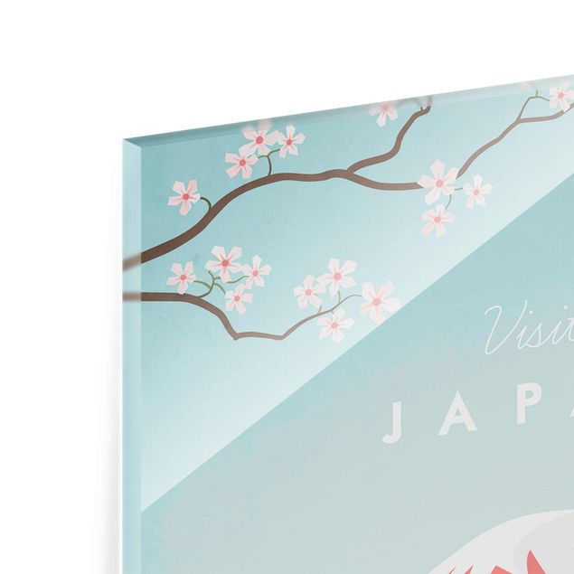 Glasbilleder blomster Travel Poster - Japan