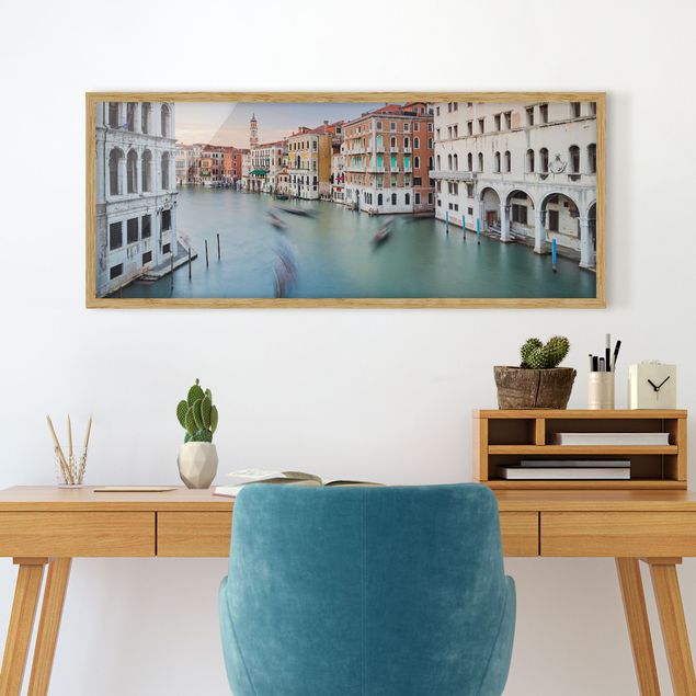 Billeder Italien Grand Canal View From The Rialto Bridge Venice