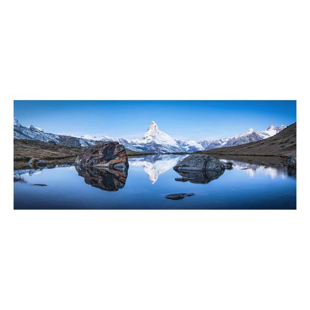 Billeder bjerge Stellisee Lake In Front Of The Matterhorn