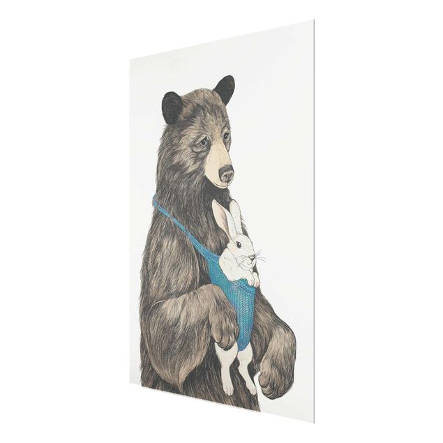 Billeder moderne Illustration Bear And Bunny Baby