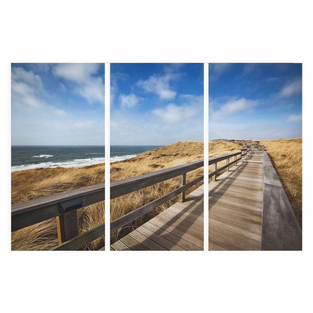 Billeder på lærred landskaber Stroll At The North Sea