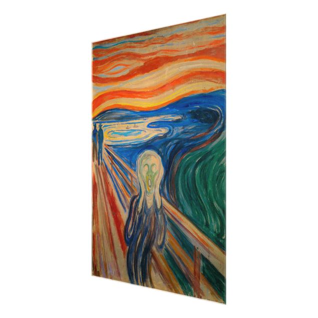 Glasbilleder abstrakt Edvard Munch - The Scream
