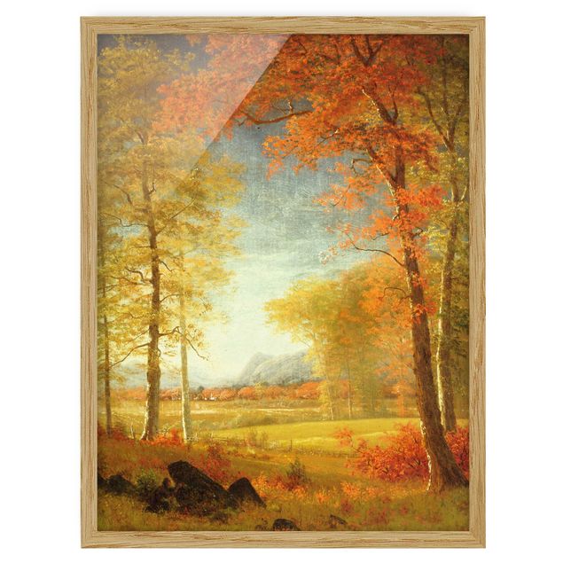 Kunst stilarter Albert Bierstadt - Autumn In Oneida County, New York