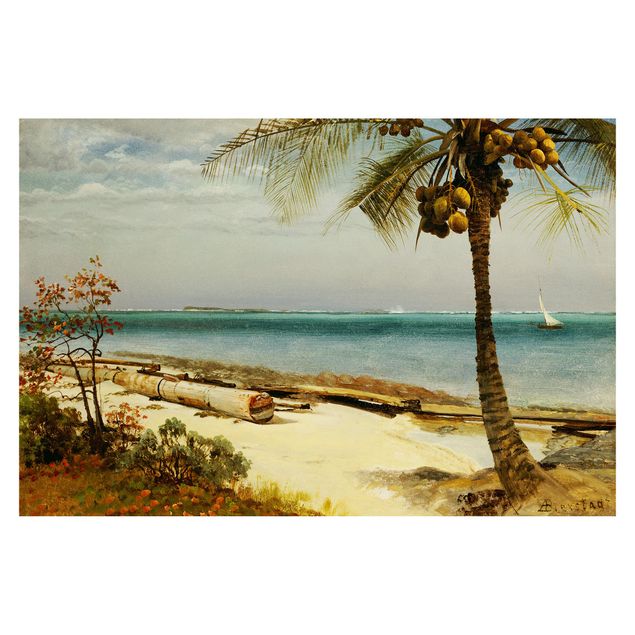 Strand tapet Albert Bierstadt - Tropical Coast