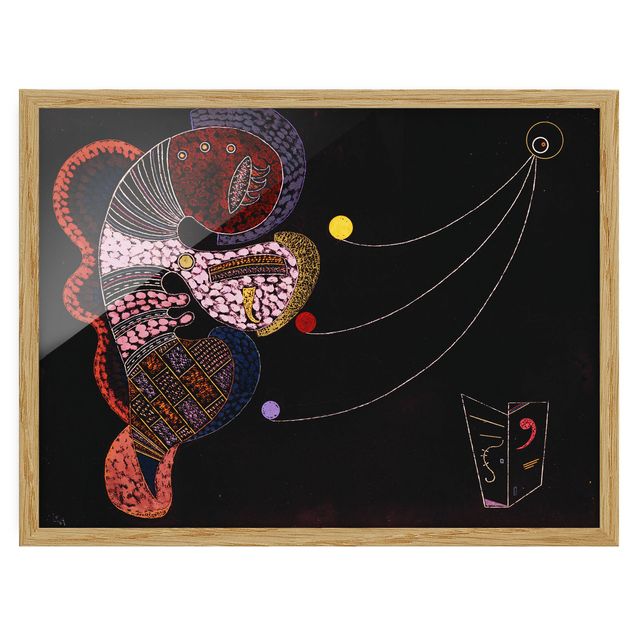 Indrammede plakater abstrakt Wassily Kandinsky - The Fat And The Thin