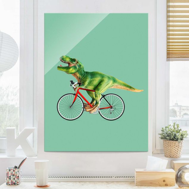 Billeder Dinosaur With Bicycle