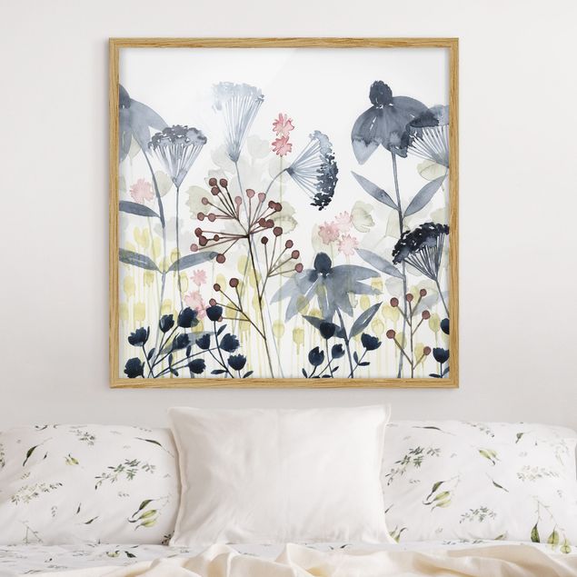 Indrammede plakater blomster Wildflower Watercolour I