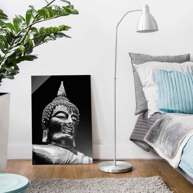 Glasbilleder spirituelt Buddha Statue Face