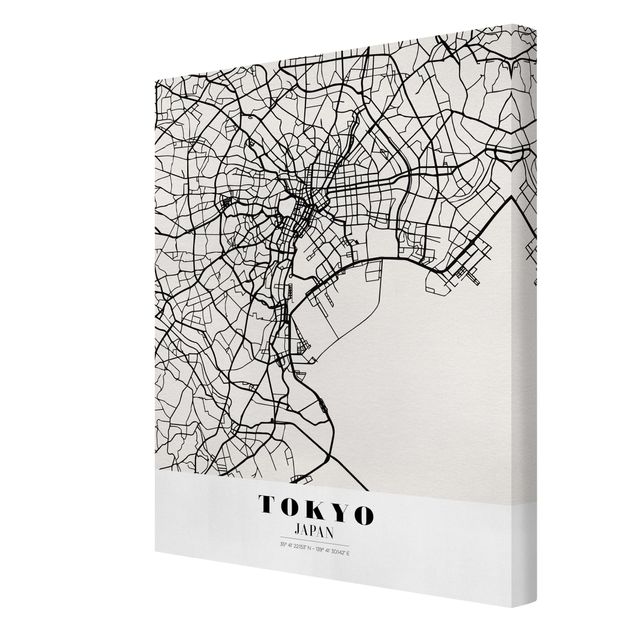 Billeder verdenskort Tokyo City Map - Classic