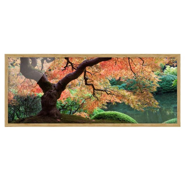 Indrammede plakater landskaber Japanese Garden