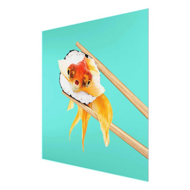 Billeder moderne Sushi With Goldfish