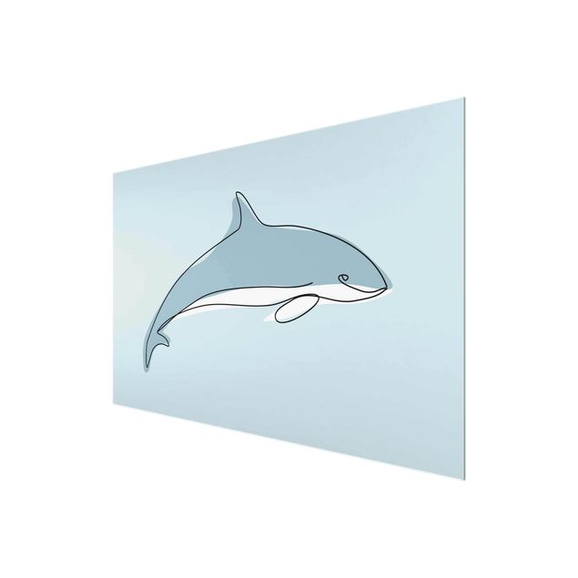 Billeder dyr Dolphin Line Art
