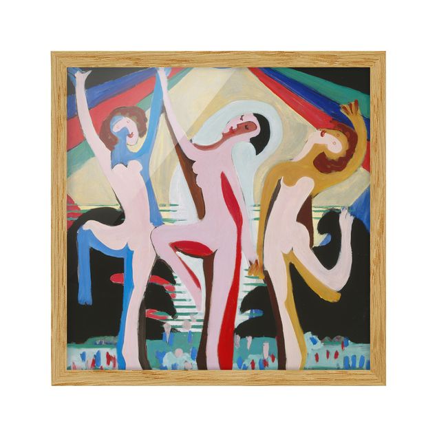 Billeder kunsttryk Ernst Ludwig Kirchner - colour Dance