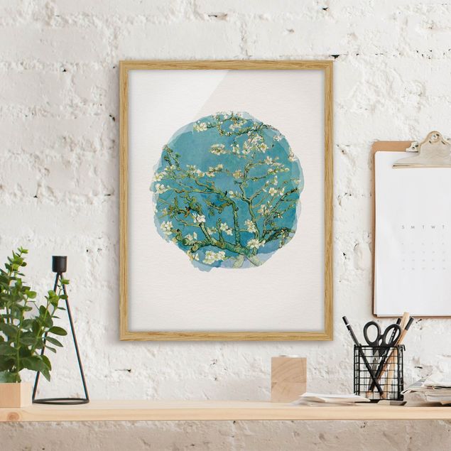 Kunst stilarter impressionisme WaterColours - Vincent Van Gogh - Almond Blossom