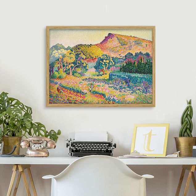 Kunst stilarter pointillisme Henri Edmond Cross - Landscape With Le Cap Nègre