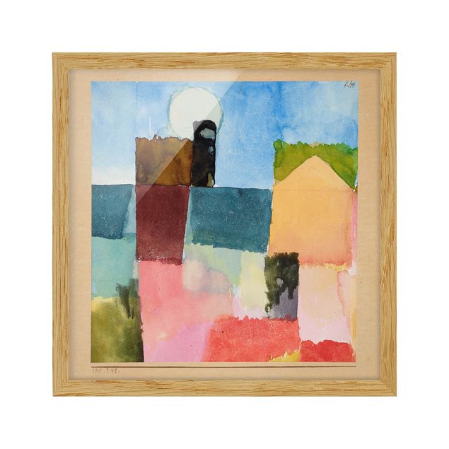 Billeder kunsttryk Paul Klee - Moonrise (St. Germain)