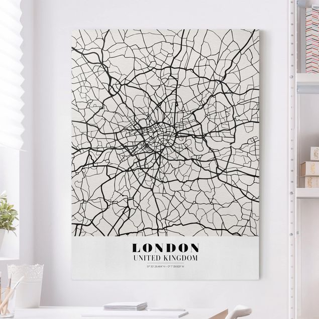 køkken dekorationer London City Map - Classic