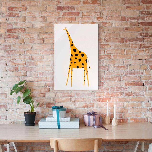 Billeder giraffer Yellow Giraffe
